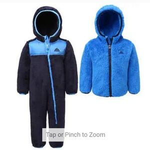 Snozu Infant 2-piece Fleece Set, Blue nwt 24m